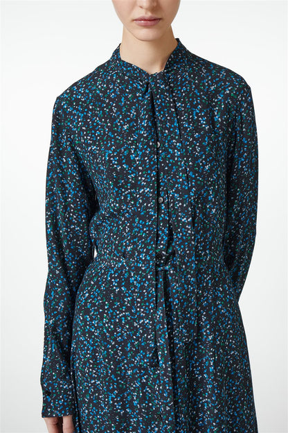 ICEBERG【雑誌掲載品/PICK UP!/レーヨン/リボン/ベルト】ベルト付きプリントワンピース　IH0507-17