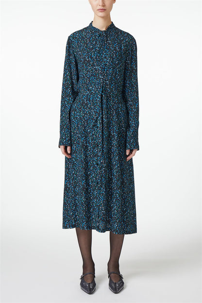 ICEBERG【雑誌掲載品/PICK UP!/レーヨン/リボン/ベルト】ベルト付きプリントワンピース　IH0507-17