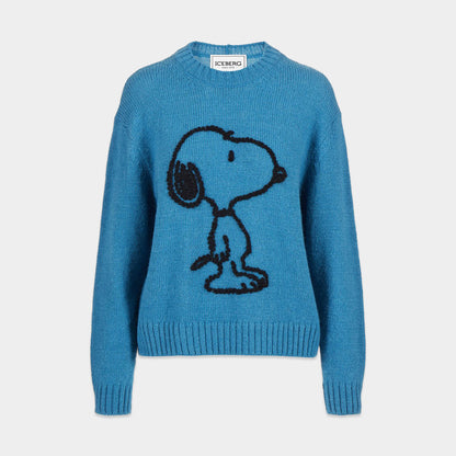 ICEBERG【スヌーピー/ウール/キャラクター】スヌーピーニット　IH0703-34
