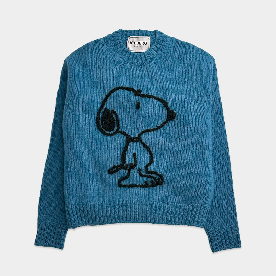 ICEBERG【スヌーピー/ウール/キャラクター】スヌーピーニット　IH0703-34