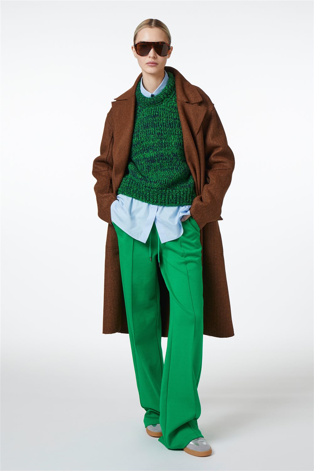 ICEBERG【ミックスヤーン/ロゴ/ウールミックス】ミックスヤーンニット