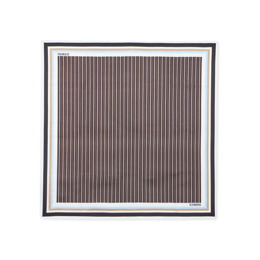 ICEBERG【ランウェイ/スカーフ/90cmスクエア/シルク100％/ロゴ】ICEBERGロゴスカーフ　II5000-03