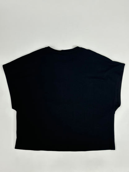 【PICK UP!】SEVENTY VENEZIA　【オーバーサイズ/スパンコール/ブラック/コットン100％】カットソー　SG0808-78