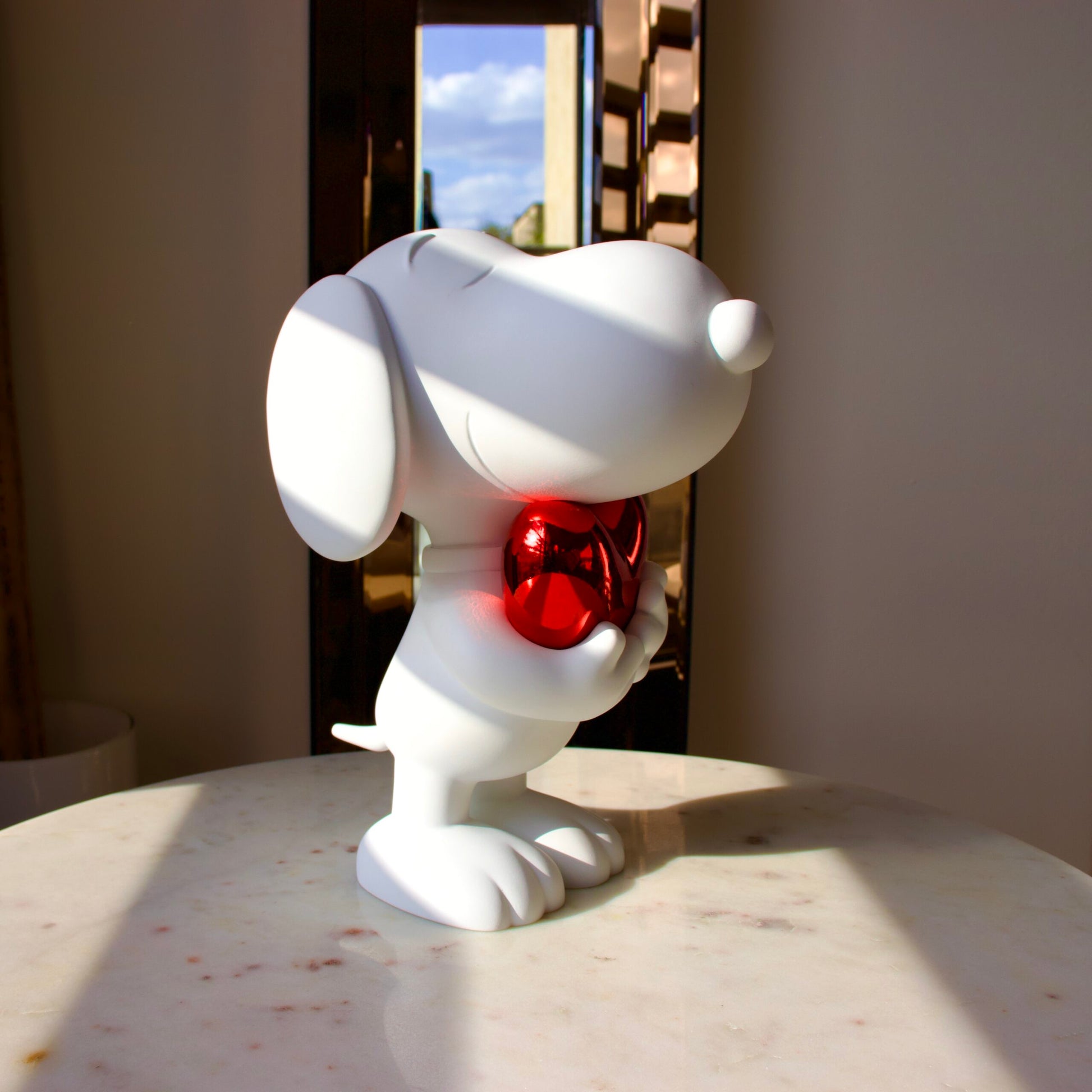 LEBLON DELIENNE ルブロンデリエンヌ【SnoopyHeart♡/マットホワイト×クロームレッド/スヌーピーハート/Peanuts/Small27センチ】 LHSSHW-27