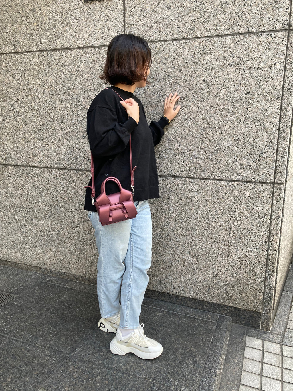 PINKO【オケージョン/セレモニー/ハンドバッグ/ミニバッグ】レザーリボンショルダー　PD9903-03