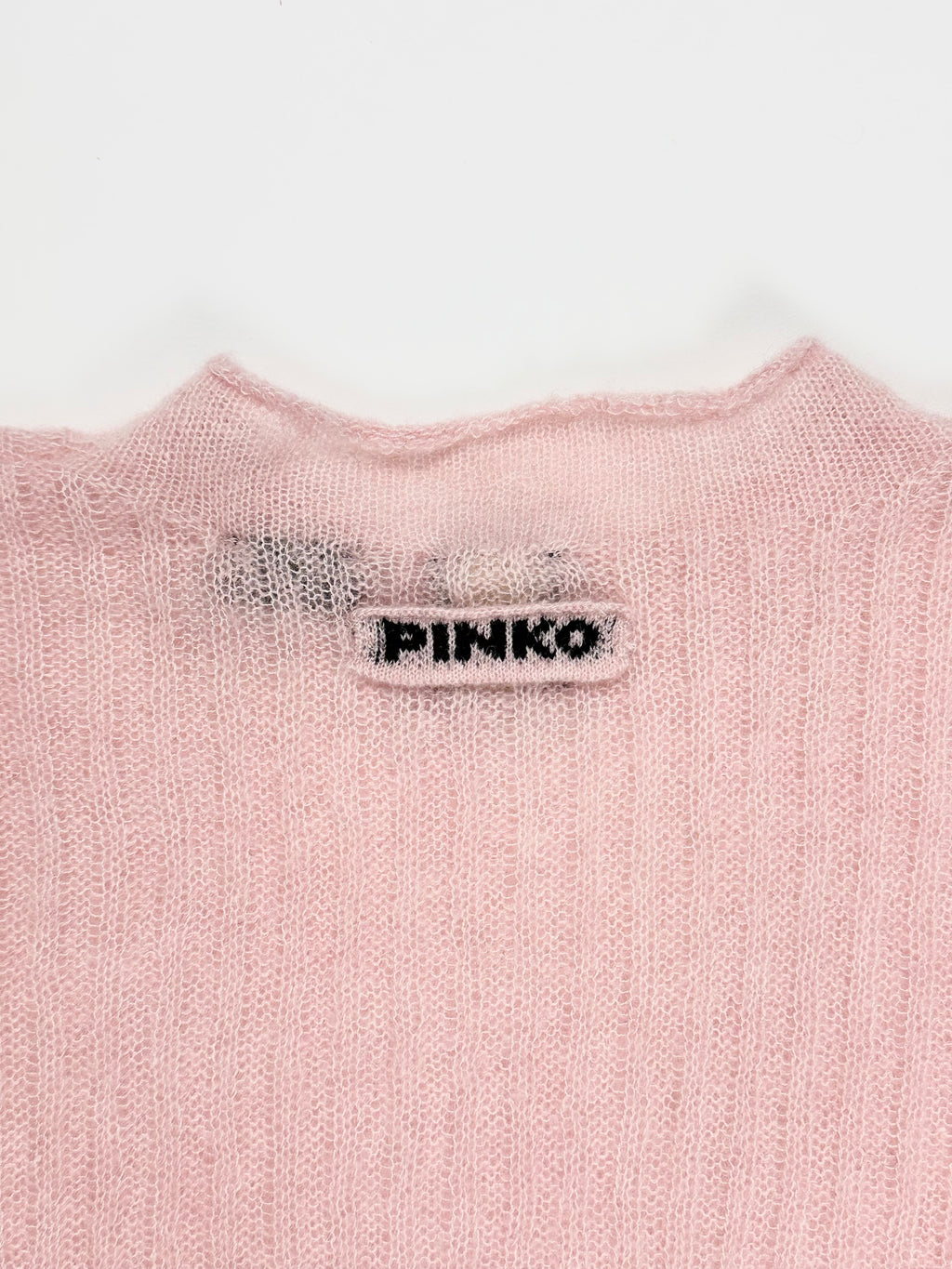 PINKO【SALE】PICK UP!残り1点【60％OFF/シアーニット/シルクカシミヤ/ロゴ】シアーニット　PF9728-53