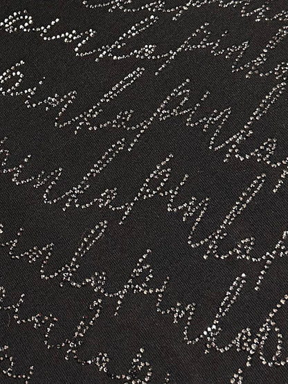 PINKO【SALE】PICK UP!残り1点【70％OFF/ラインストーン/ブラック/ロゴ】キラカットソー　PD1821-80