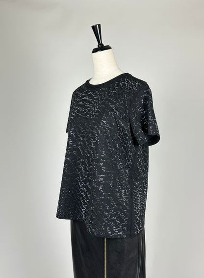 PINKO【SALE】PICK UP!残り1点【70％OFF/ラインストーン/ブラック/ロゴ】キラカットソー　PD1821-80