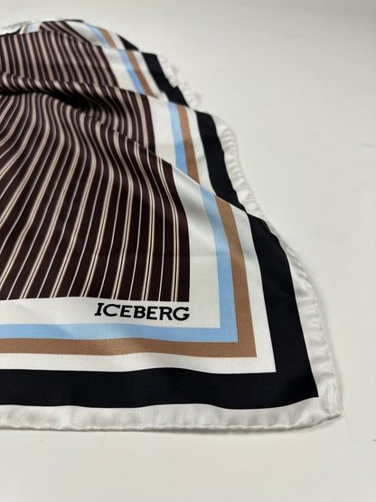 ICEBERG【ランウェイ/スカーフ/90cmスクエア/シルク100％/ロゴ】ICEBERGロゴスカーフ　II5000-03