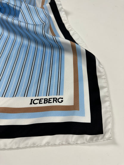 ICEBERG【ランウェイ/スカーフ/90cmスクエア/シルク100％/ロゴ】ICEBERGロゴスカーフ　II5000-03