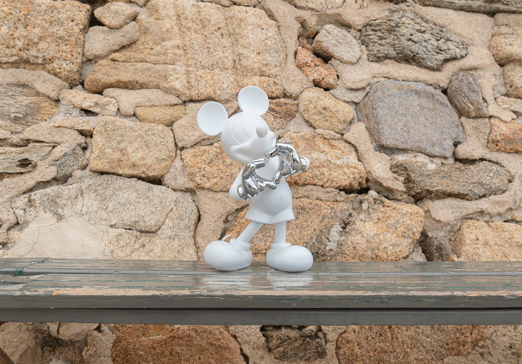 LEBLON DELIENNE【MickeyWithLove/ミッキーウィズラブ/マットホワイト＆シルバー/Small30センチ】 LHDMLW-30