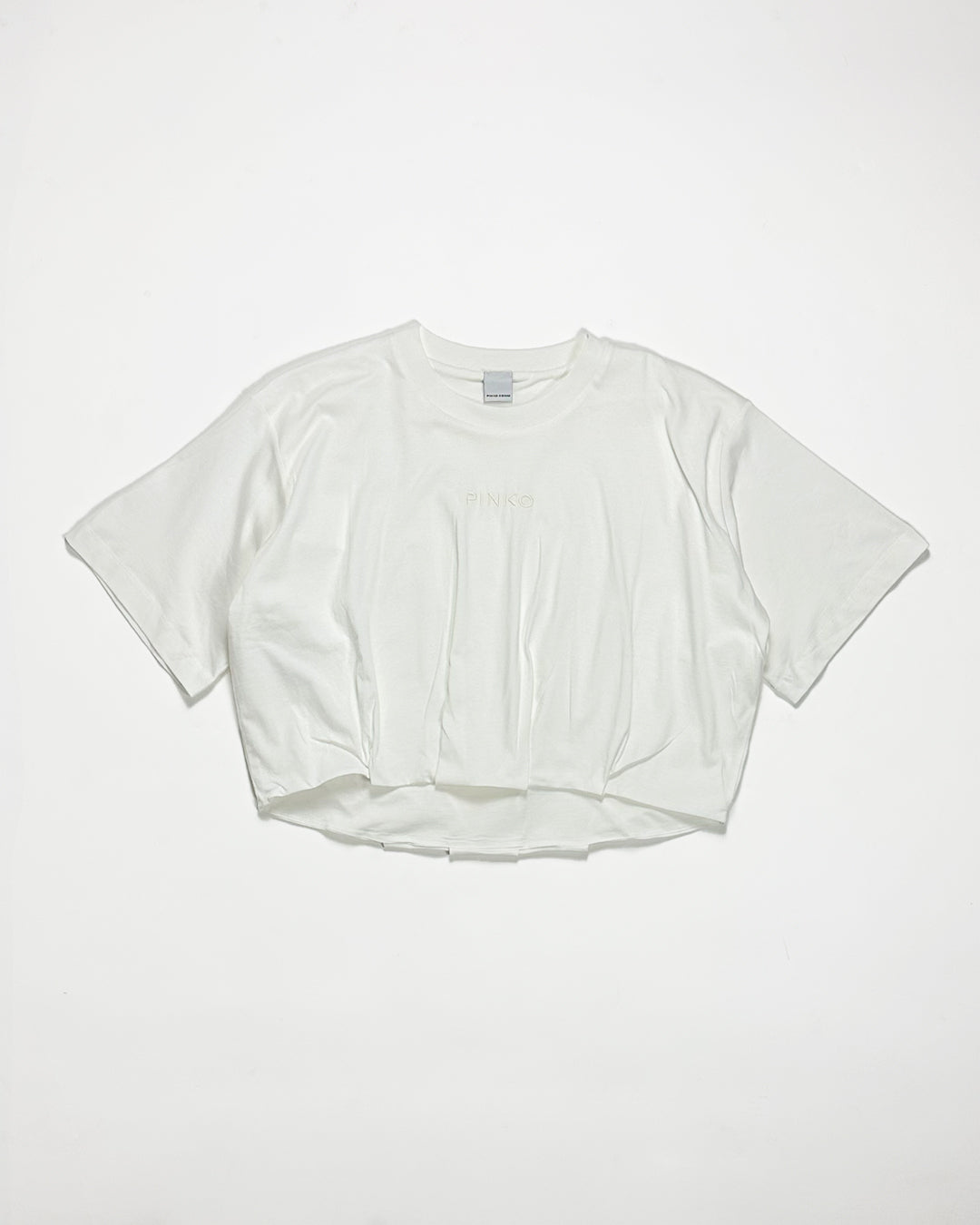 PINKO【刺繍ロゴ/コットン/クロップド/1点のみ】刺繍ロゴT PG2810-23