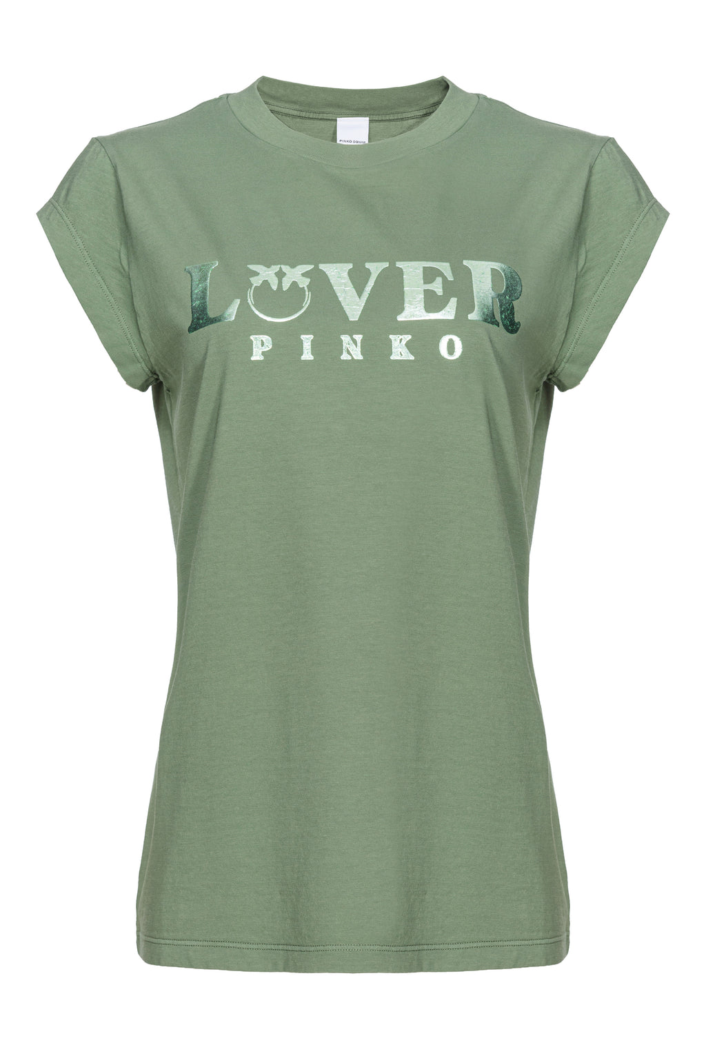 PINKO【コットン/ロゴ/フレンチスリーブ】LOVERロゴフレンチスリーブT PG2832-51