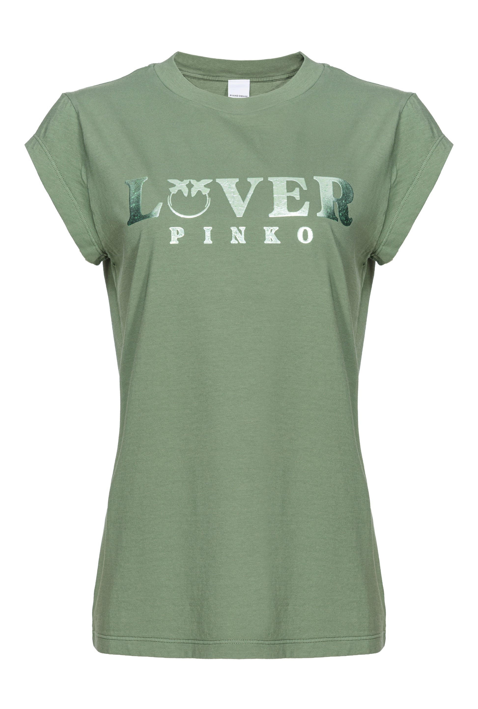 PINKO【コットン/ロゴ/フレンチスリーブ】LOVERロゴフレンチスリーブT PG2832-51