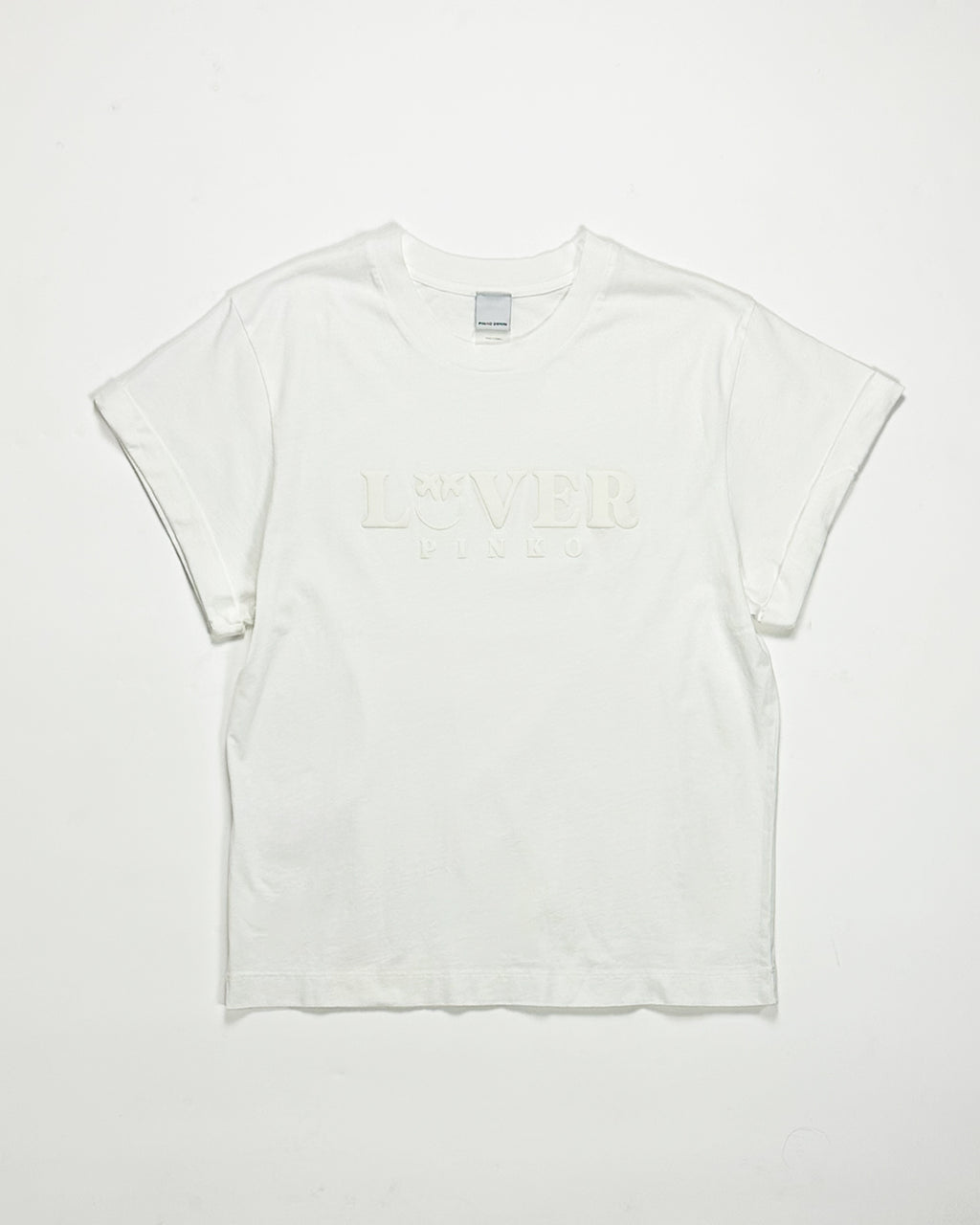 PINKO【コットン/ロゴ/ロールアップ】LOVERロゴTシャツ PG2833-51