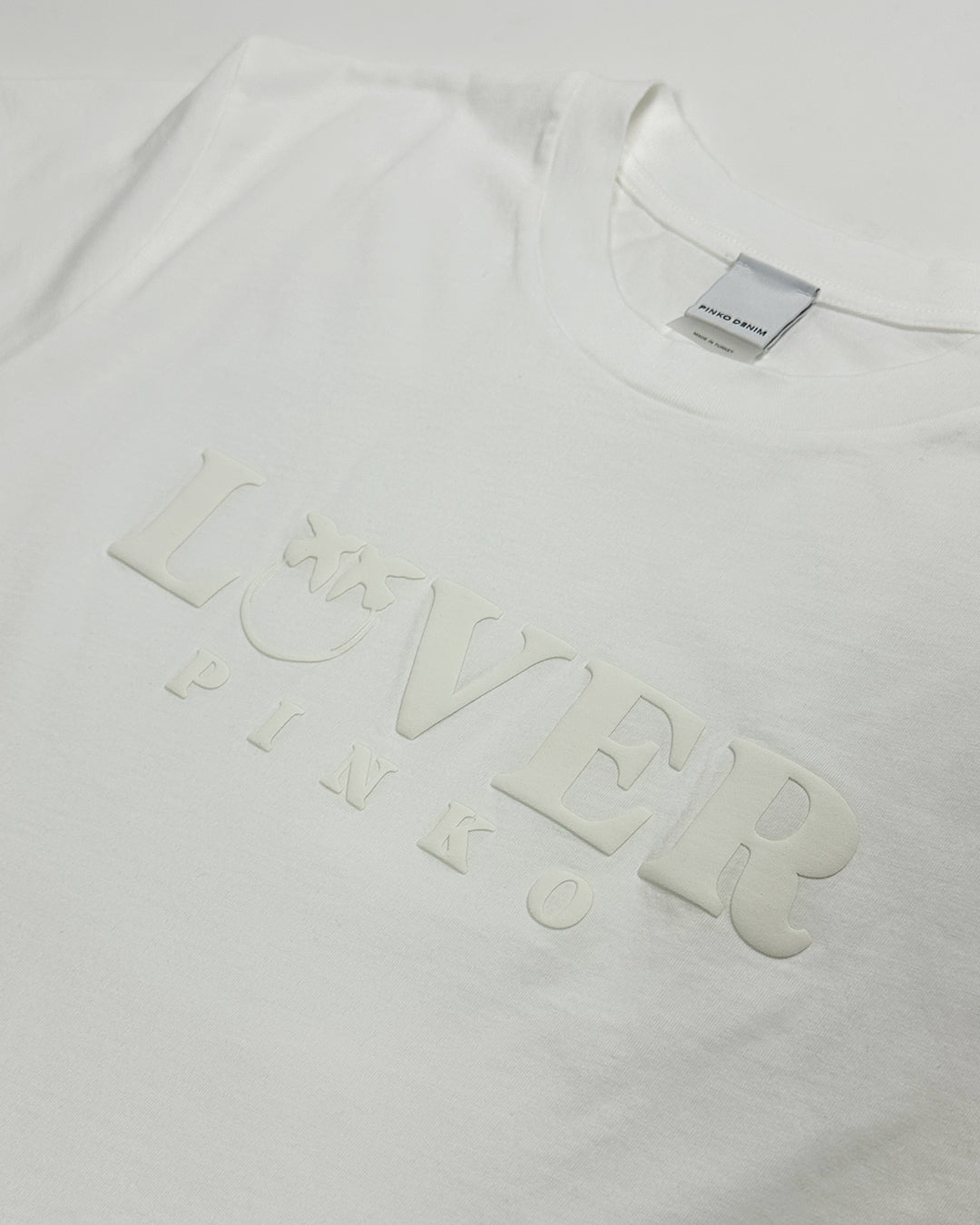 PINKO【コットン/ロゴ/ロールアップ】LOVERロゴTシャツ PG2833-51