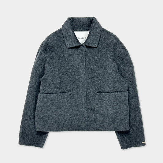 rialto48【ダブルフェイス/ウールカシミヤ/シンプルシルエット】ウールカシミヤジャケット　RH0220-18