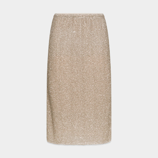 SEVENTY VENEZIA【オケージョン/ストレッチ/タイト/ミモレ丈/オン・オフ】スパンコールスカート　SG0411-68