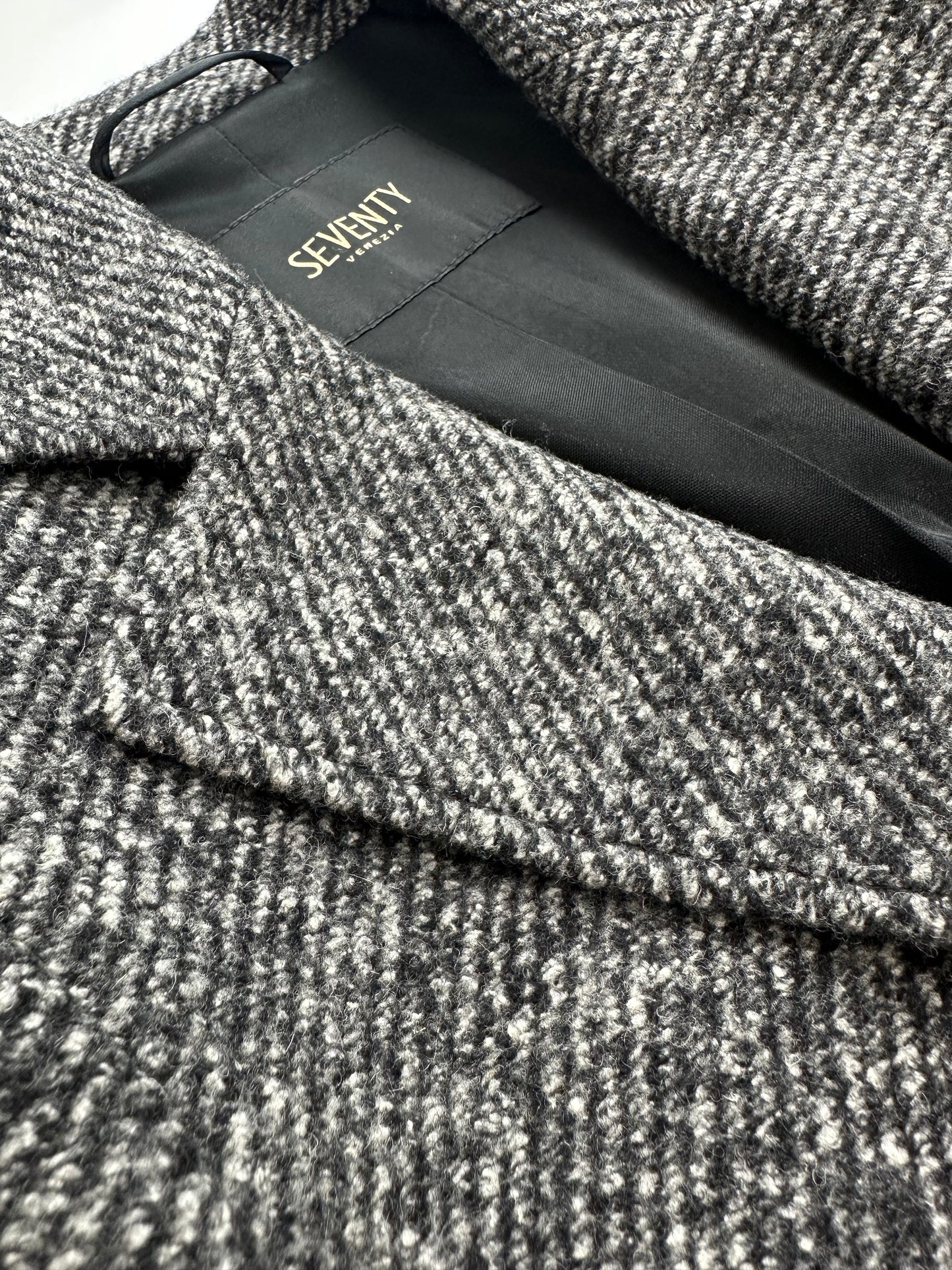 SEVENTY VENEZIA　【ウール/シルク/ストレッチ/エアリー/テーラード/セットアップ】シルクミックスツイードジャケット　SH0208-10