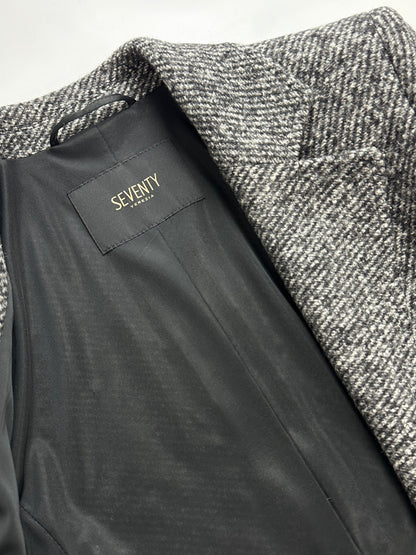 SEVENTY VENEZIA　【ウール/シルク/ストレッチ/エアリー/テーラード/セットアップ】シルクミックスツイードジャケット　SH0208-10