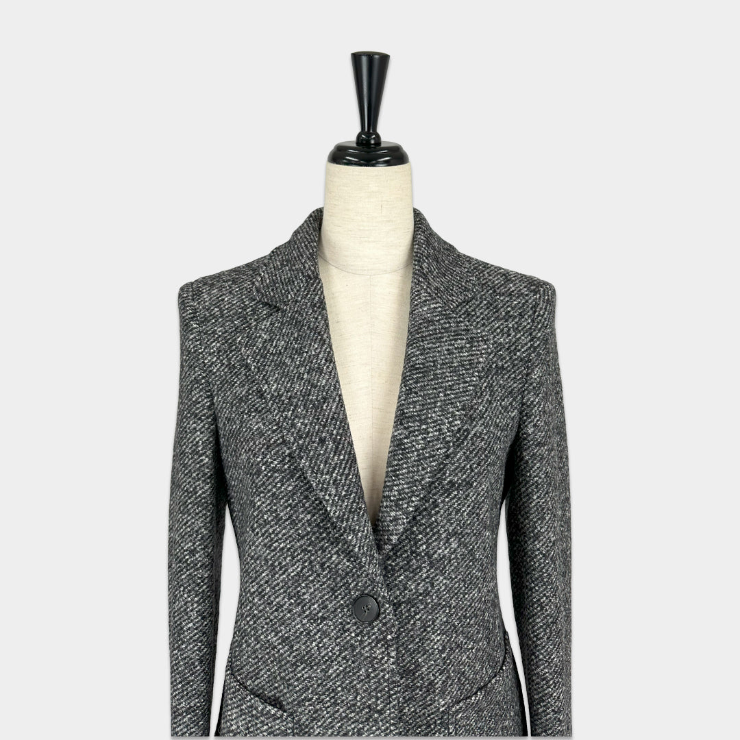 SEVENTY VENEZIA　【ウール/シルク/ストレッチ/エアリー/テーラード/セットアップ】シルクミックスツイードジャケット　SH0208-10