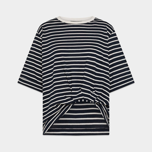 SEVENTY VENEZIA【コットン/ソフト/デザインヘム】ボーダーTシャツ　SI0818-87