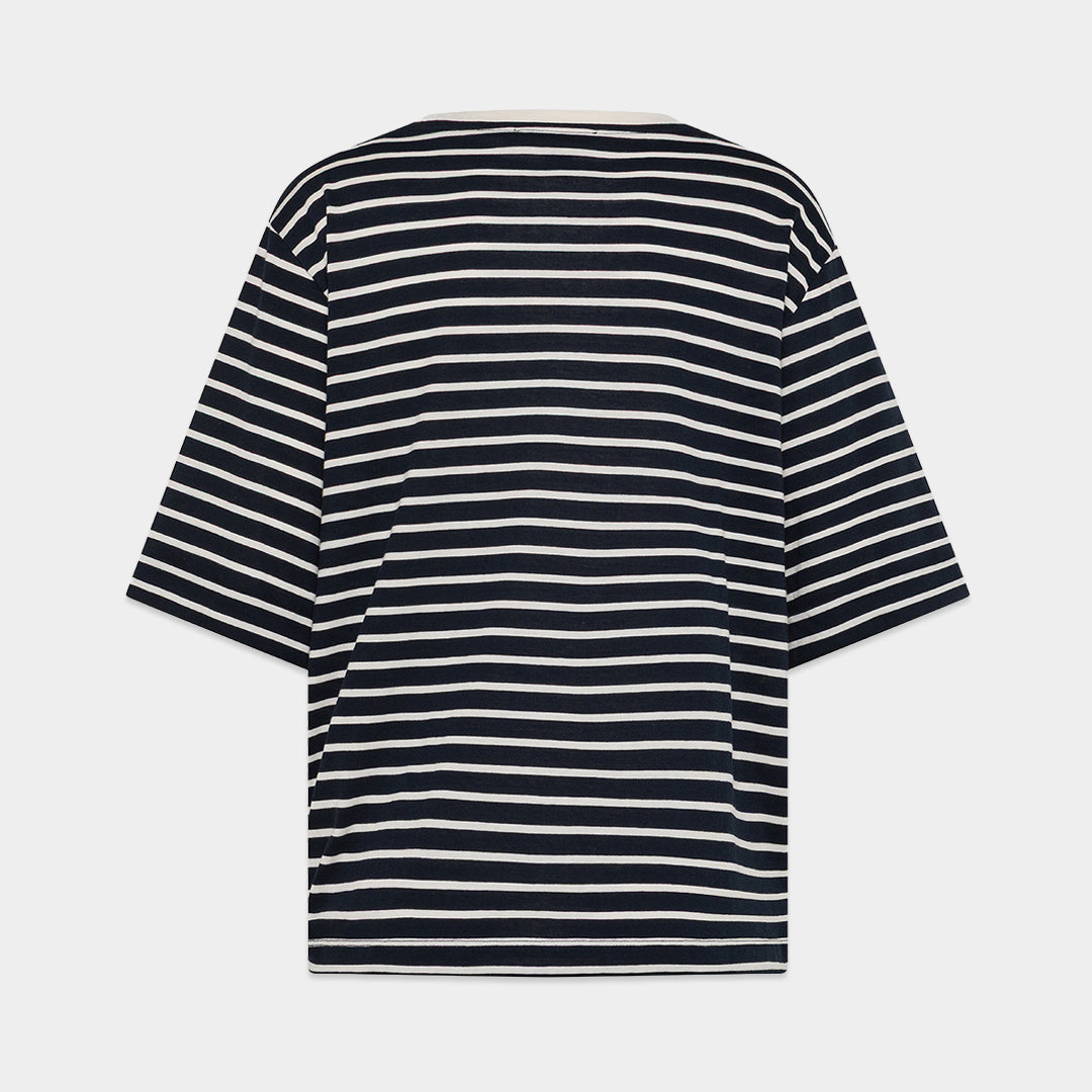 SEVENTY VENEZIA【コットン/ソフト/デザインヘム】ボーダーTシャツ　SI0818-87