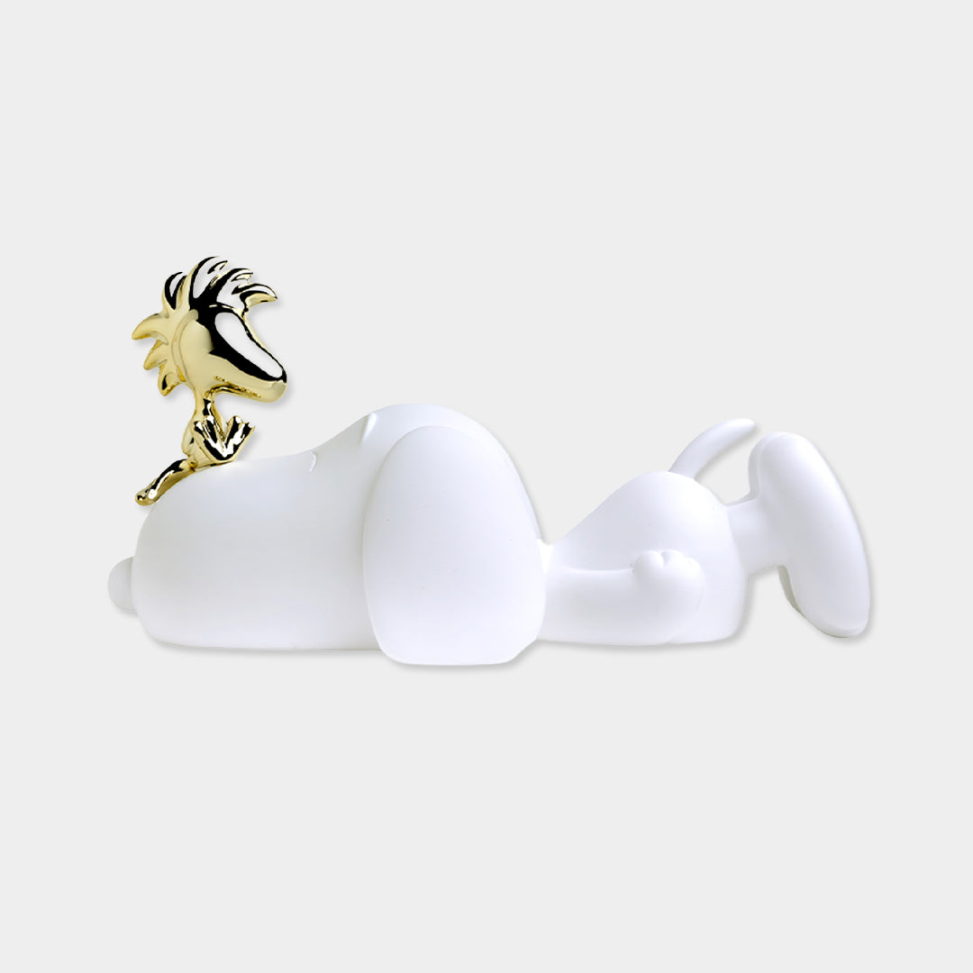 LEBLON DELIENNE【Snoopy＆Woodstock/マットホワイト/スヌーピー＆金ウッドストック/Peanuts/Small33センチ】 LHSSWW-33