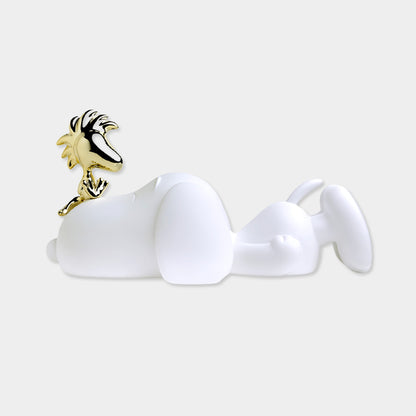 LEBLON DELIENNE【Snoopy＆Woodstock/マットホワイト/スヌーピー＆金ウッドストック/Peanuts/Small33センチ】 LHSSWW-33