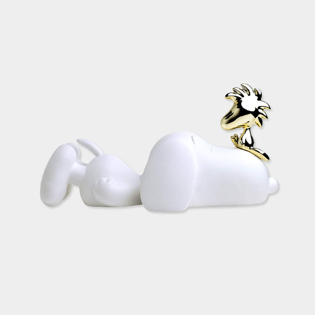 LEBLON DELIENNE【Snoopy＆Woodstock/マットホワイト/スヌーピー＆金ウッドストック/Peanuts/Small33センチ】 LHSSWW-33