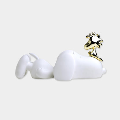 LEBLON DELIENNE【Snoopy＆Woodstock/マットホワイト/スヌーピー＆金ウッドストック/Peanuts/Small33センチ】 LHSSWW-33