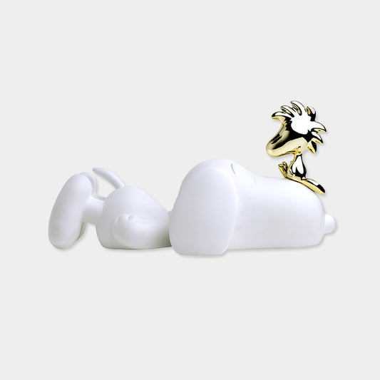 LEBLON DELIENNE【Snoopy＆Woodstock/マットホワイト/スヌーピー＆金ウッドストック/Peanuts/Small33センチ】 LHSSWW-33