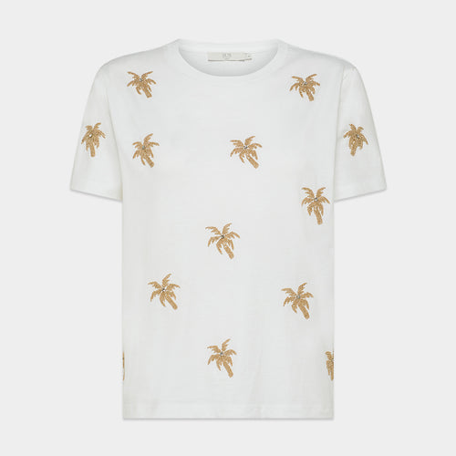 19.70【コットン/天然素材/ビジュー】Tシャツ TG0810-47
