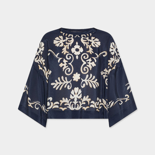 19.70【ポンチョ風/レーヨン/COOL/ラグジュアリー】ポンチョブラウス　TI0621-31