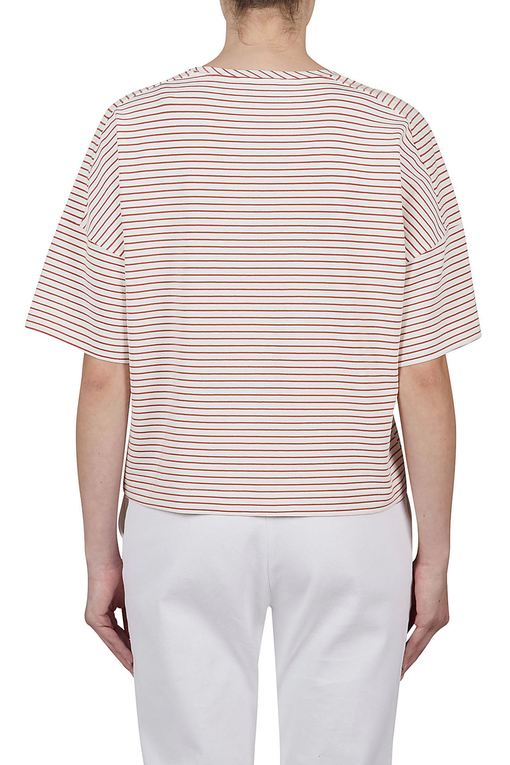 PUROTATTO【ストレッチ/イージーケア/ドロップショルダー/ワイド】ボーダーTシャツ UG1836-14