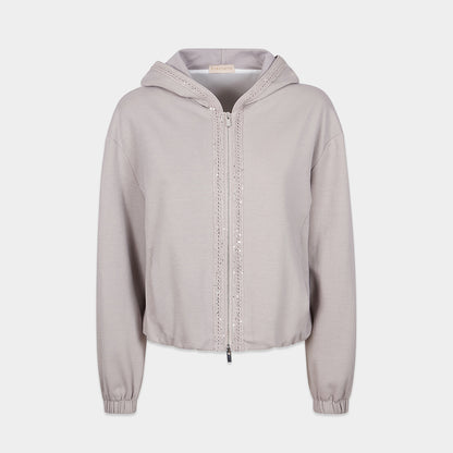 【人気】PUROTATTO【PICK UP！/コットン100％/リラックス/カジュアルスタイル/ジャージ】ラメパイピングパーカー　UH0855-57