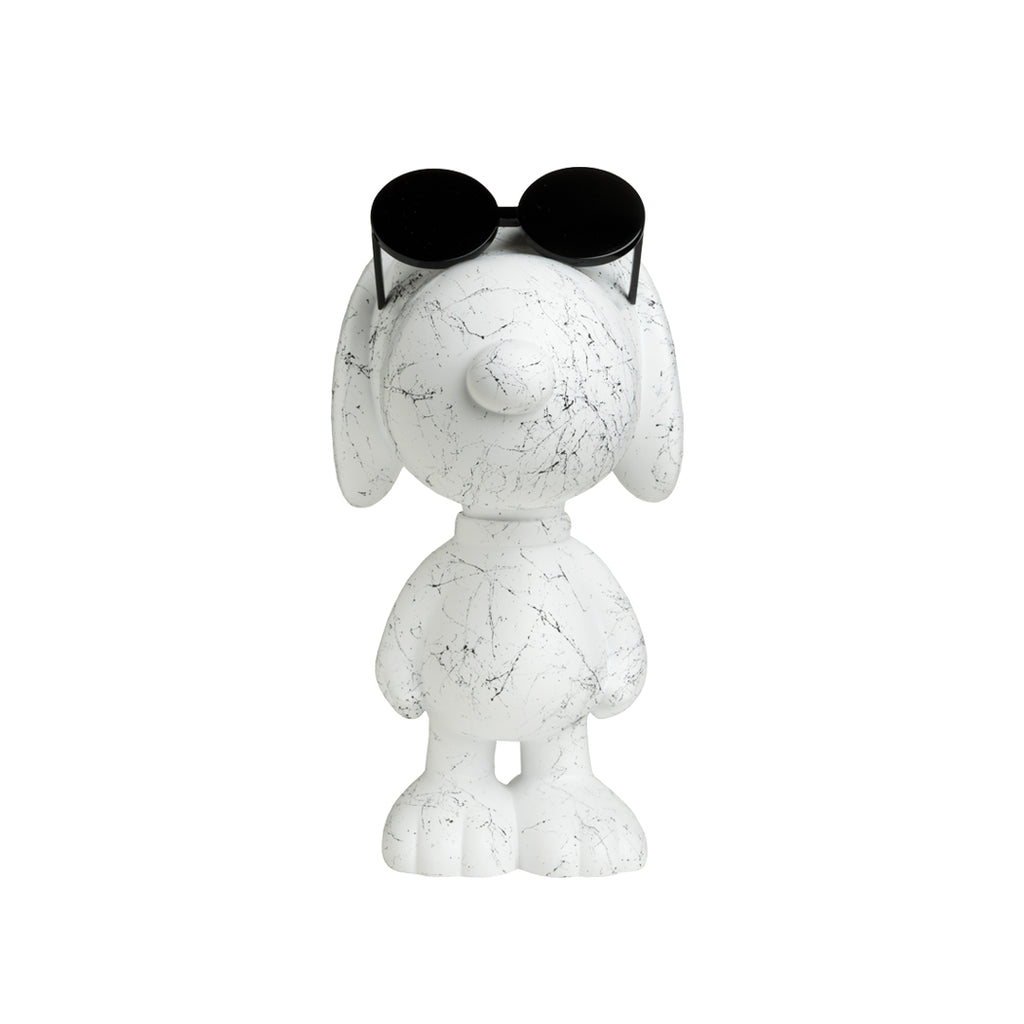 LEBLON DELIENNE ルブロンデリエンヌ【SnoopySunGraf/マットホワイト＆グロッシーブラック/スヌーピーサングラス/Peanuts/Small27センチ】 LHSSSG-27
