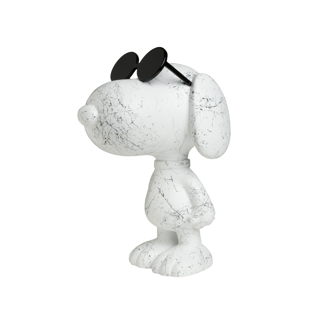 LEBLON DELIENNE ルブロンデリエンヌ【SnoopySunGraf/マットホワイト＆グロッシーブラック/スヌーピーサングラス/Peanuts/Small27センチ】 LHSSSG-27