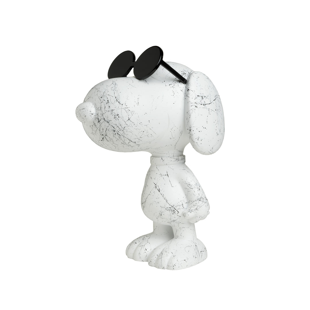 LEBLON DELIENNE ルブロンデリエンヌ【SnoopySunGraf/マットホワイト＆グロッシーブラック/スヌーピーサングラス/Peanuts/Small27センチ】 LHSSSG-27