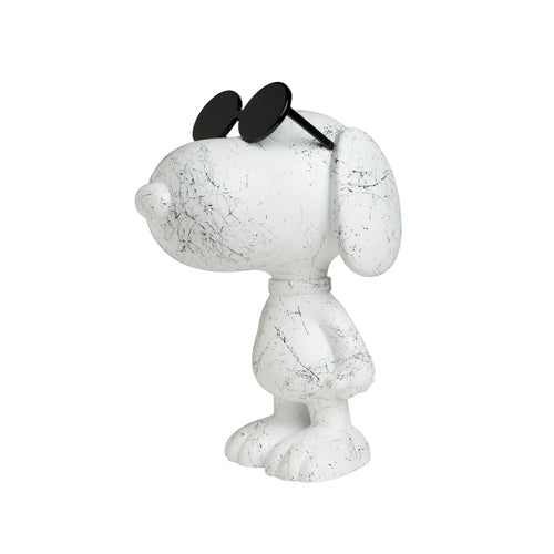 LEBLON DELIENNE ルブロンデリエンヌ【SnoopySunGraf/マットホワイト＆グロッシーブラック/スヌーピーサングラス/Peanuts/Small27センチ】 LHSSSG-27