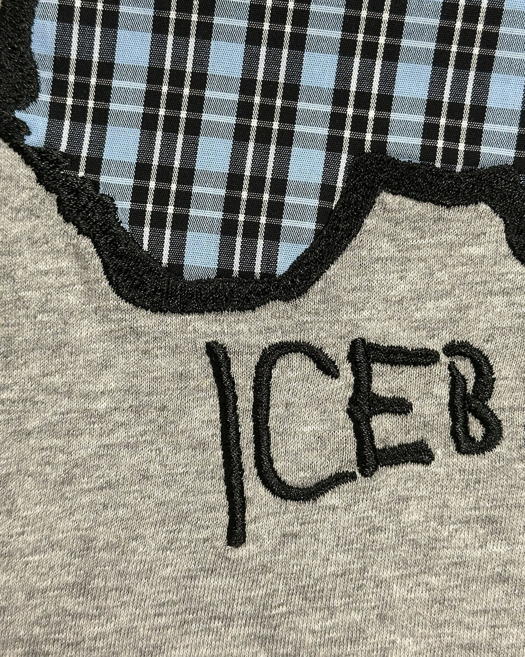 ICEBERG【カットソー/アイスベアー/ロゴ/チェック/コットン】アイスベアカットソー　II0808-23