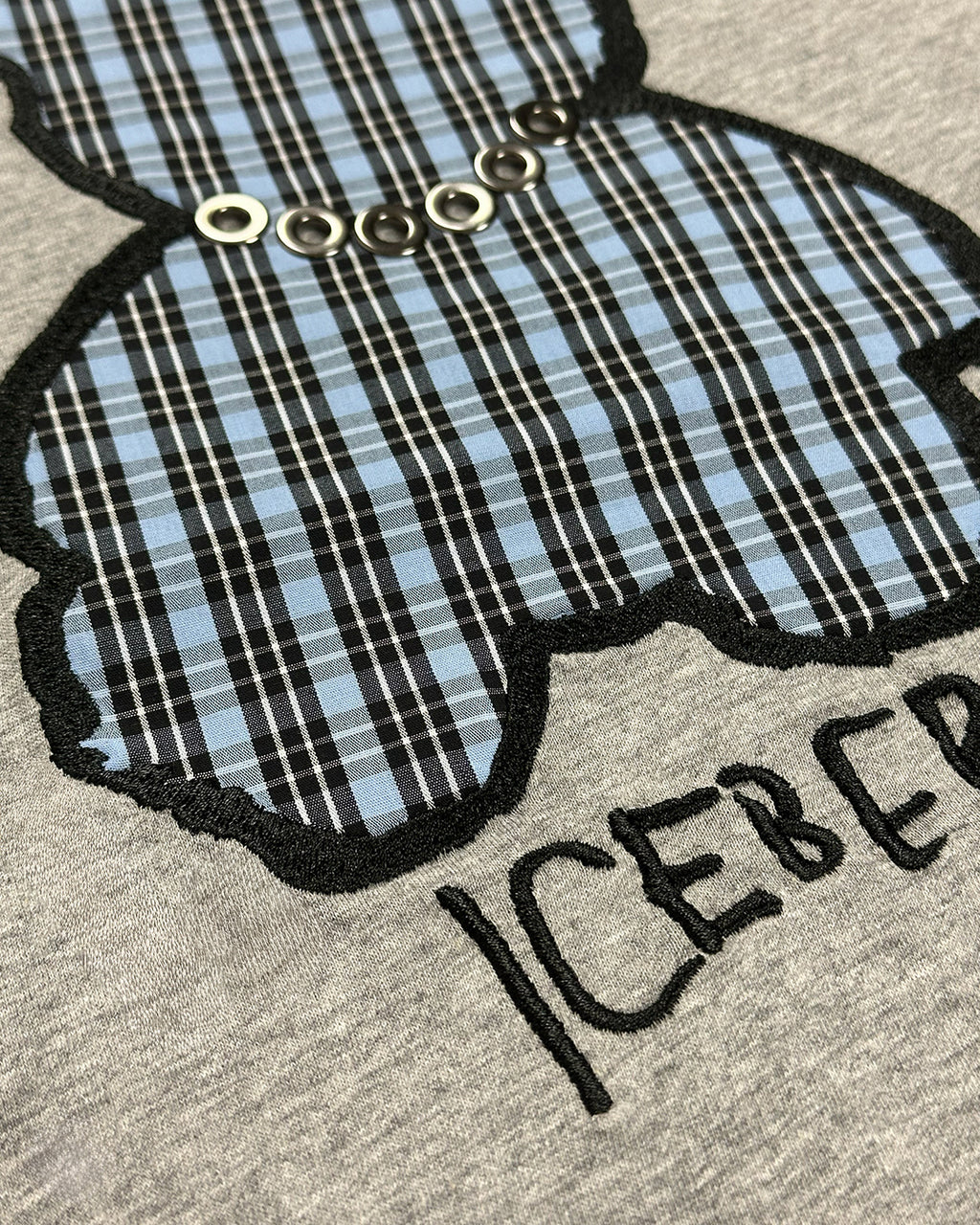 ICEBERG【カットソー/アイスベアー/ロゴ/チェック/コットン】アイスベアカットソー　II0808-23