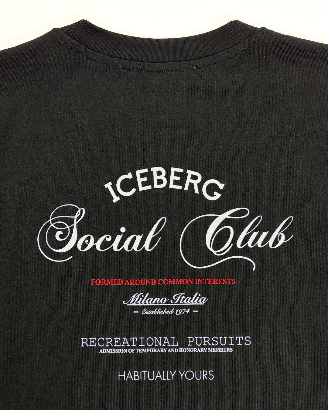 ICEBERG UOMO【メンズ/雑誌掲載/カットソー/ロゴ/コットン】ロゴカットソー　BI0816-24