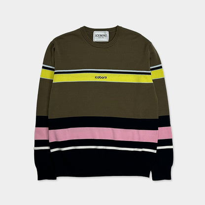 ICEBERG UOMO【メンズ/雑誌掲載/サマーニット/コットン/ロゴ】ロゴサマーニット　BI0711-39