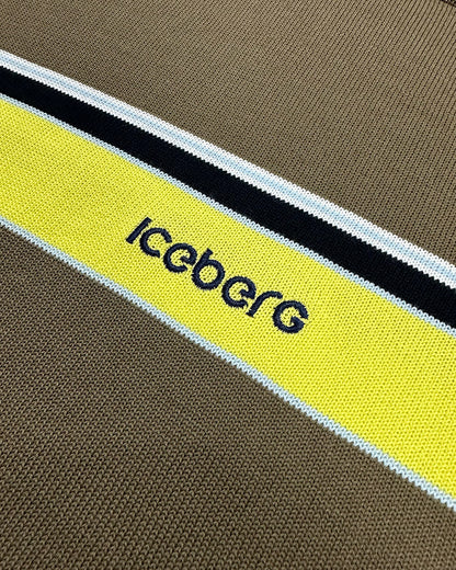 ICEBERG UOMO【メンズ/雑誌掲載/サマーニット/コットン/ロゴ】ロゴサマーニット　BI0711-39