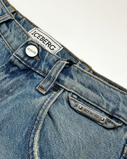 ICEBERG【春デニム/バレル/ワイド/ロゴ】バレルデニム　II0303-03