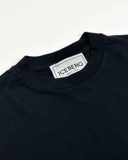 ICEBERG【白カットソー/刺繍ロゴ/恐竜/ダイナソー/コットン】刺繍ダイナソーカットソー　II0811-23