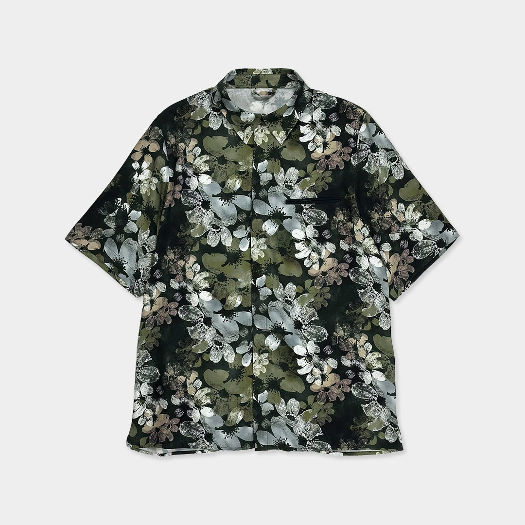 ICEBERG UOMO【メンズ/雑誌掲載/シャツ/ボタニカル/レーヨン】ボタニカルシャツ　BI0608-19